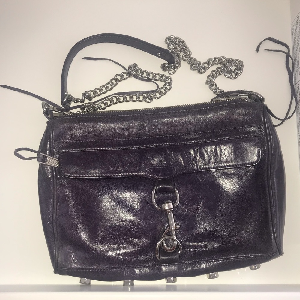 Rebecca Minkoff Dark Purple MAC Crossbody Bag